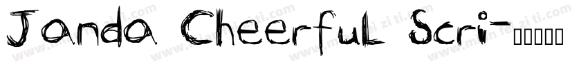 Janda Cheerful Scri字体转换